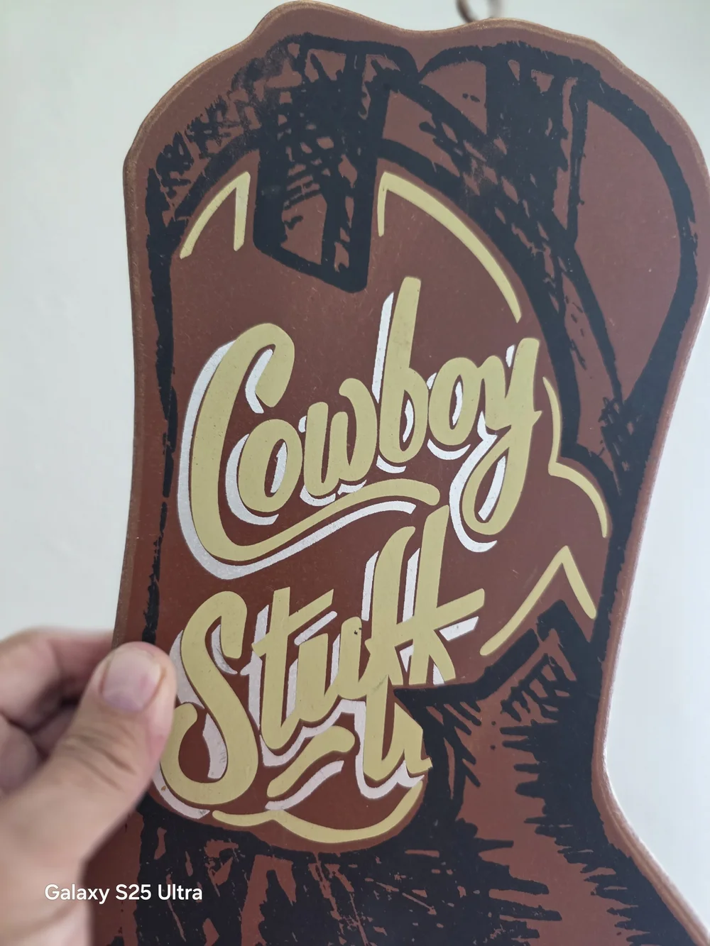 Cowboy Stuff Western Boot Wall Hook - Brown